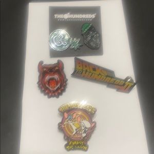Four New Hundreds Pins.